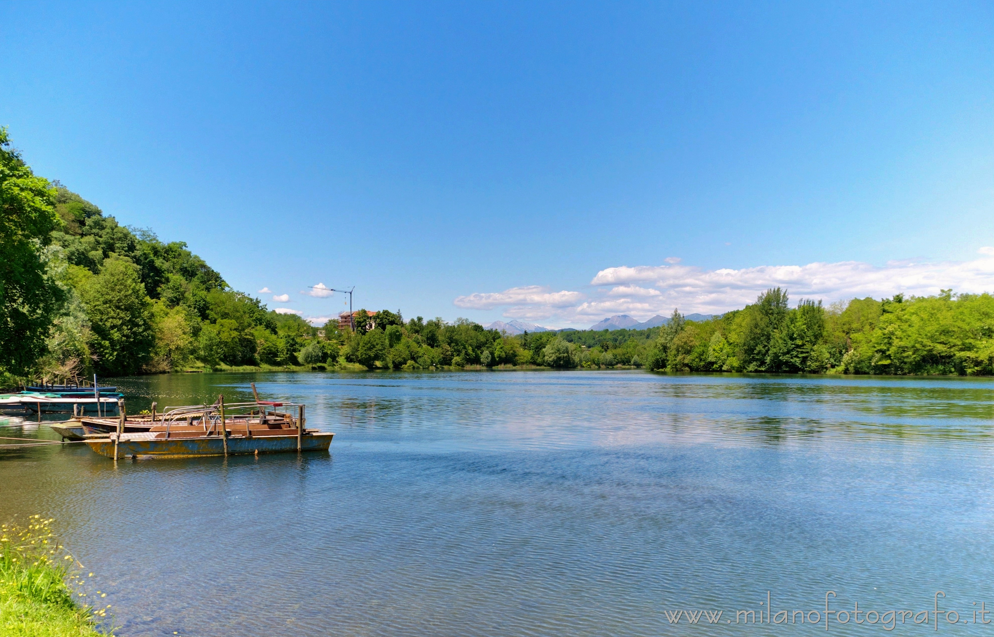 Trezzo sull'Adda (Milano) - Il fiume Adda presso Trezzo